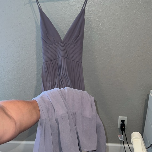 Lulus Floor Length Mauve Bridesmaid Dress - Picture 4 of 7